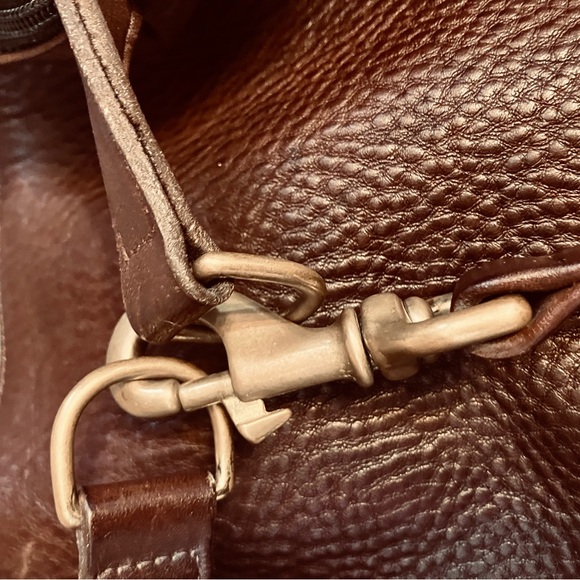 Vintage Brown Leather Hobo Bag - Picture 9 of 11